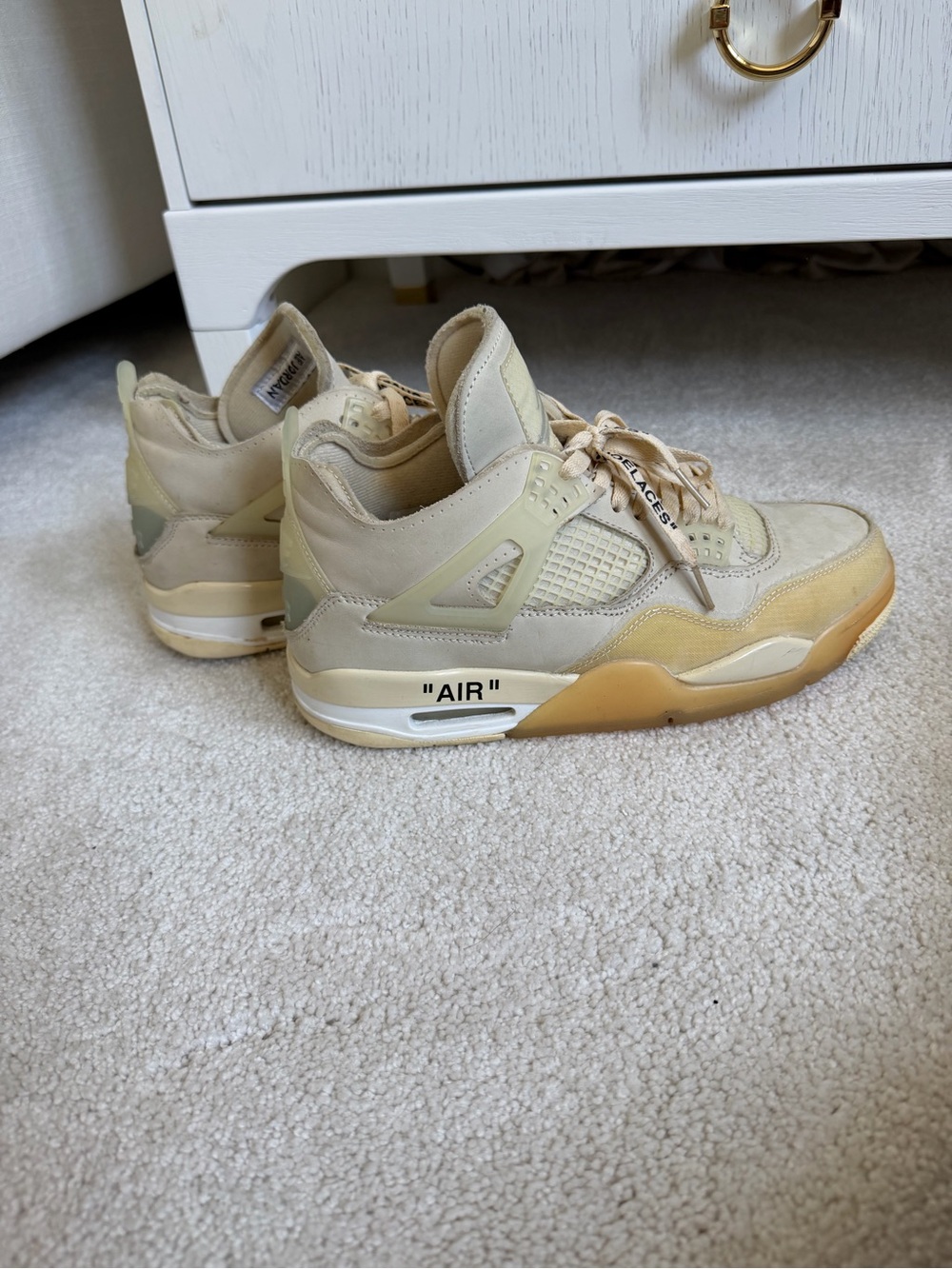 Off-White x Air Jordan 4 Retro SP "Sail" sneaker